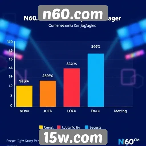 Estatísticas de usuários ativos na plataforma n60.com